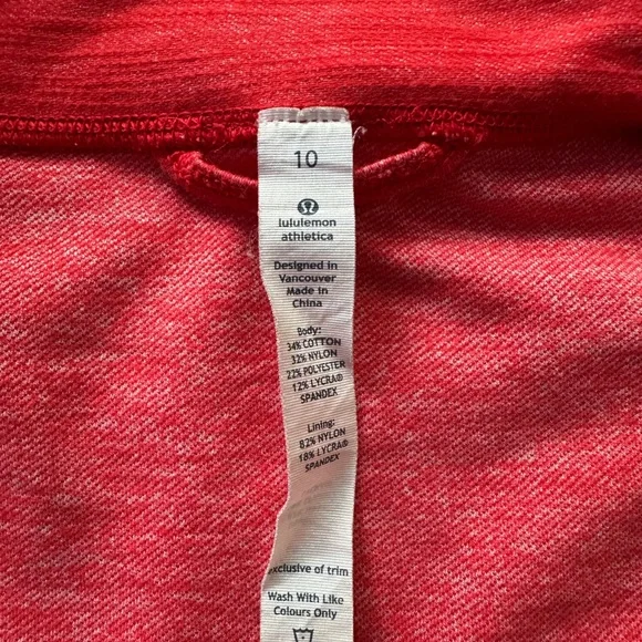 Lululemon Athletica Red Heathered Jacket. Only worn a handful of times. - Picture 3 of 3